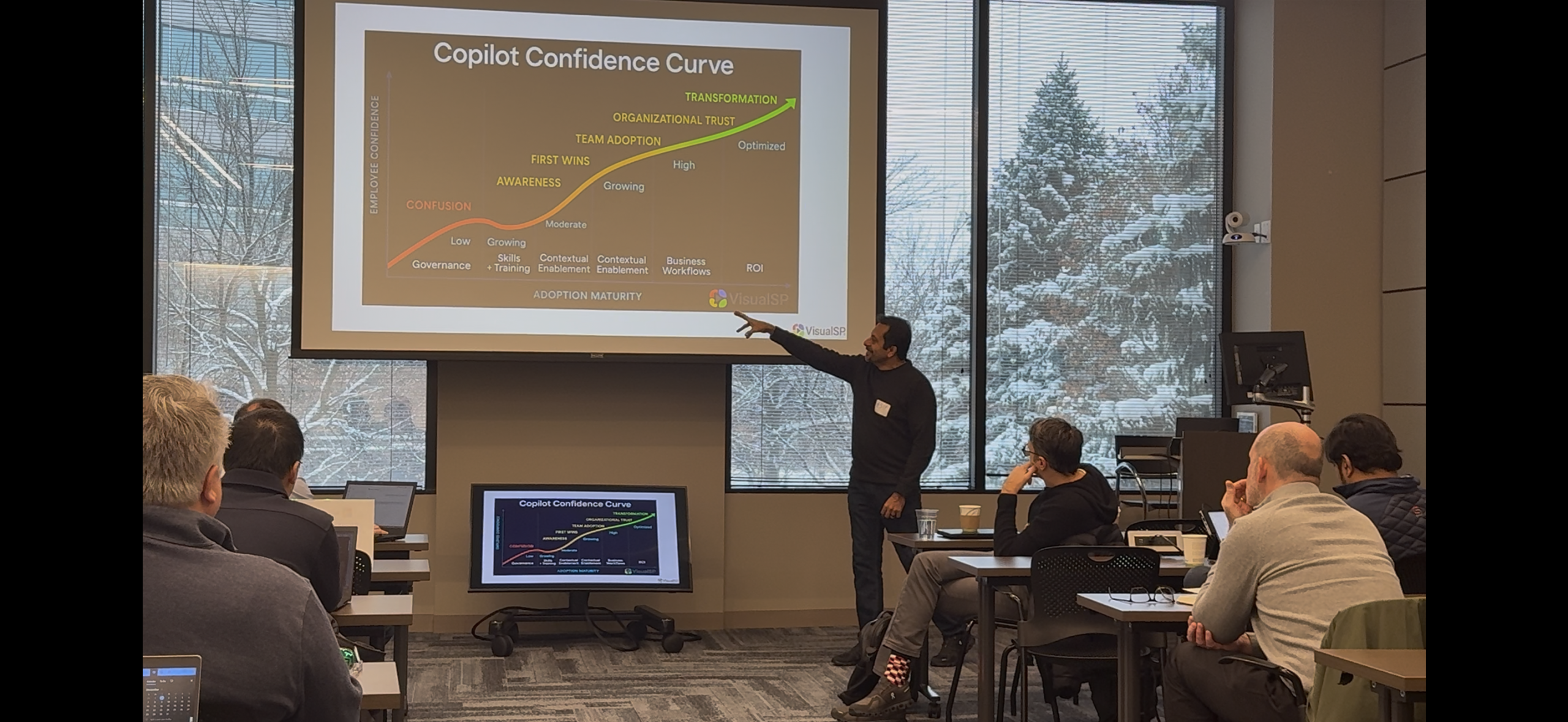 Asif Rehmani speaking on stage at a recent enterprise conference